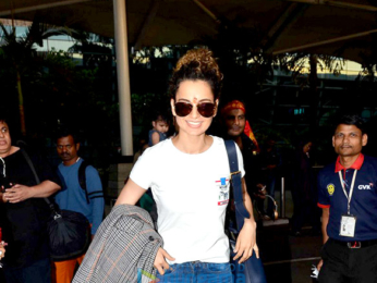 Kangna Ranaut snapped at the airport
