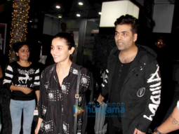 Karan Johar & Alia Bhatt snapped post dinner at Hakkasan