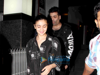 Karan Johar & Alia Bhatt snapped post dinneer at Hakkasan