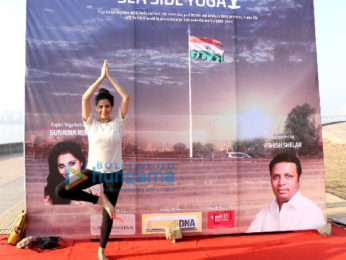Kirti Kulhari attends an initiative to spread awareness for the benefits of Yoga
