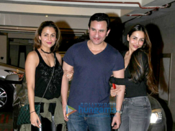 Malaika Arora Khan, Amrita Arora, Karisma Kapoor snapped post dinner at Saif Ali Khan & Kareena Kapoor Khan’s house