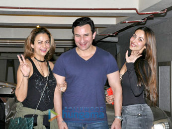 Malaika Arora Khan, Amrita Arora, Karisma Kapoor snapped post dinner at Saif Ali Khan & Kareena Kapoor Khan's house