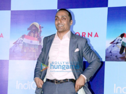 Rahul Bose, Zoya Akhtar & Barkha Dutt at their film Poorna’s promotions