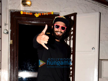 Ranveer Singh snapped at a dubbing studio in Bandra
