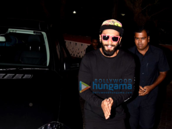 Ranveer Singh snapped at a dubbing studio in Bandra