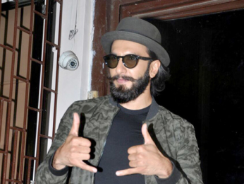 Ranveer Singh snapped post dubbing at Bandra Studio