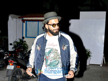 Ranveer Singh snapped post gym workout in Bandra