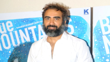 Ranvir Shorey snapped at the media meet of his film Blue Mountains