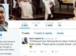 Rishi Kapoor warns trolls and abusers on Twitter like a Boss