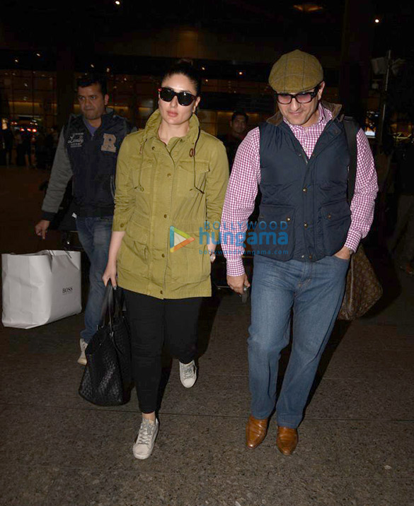 saif ali khan kareena kapoor khan return from london 2