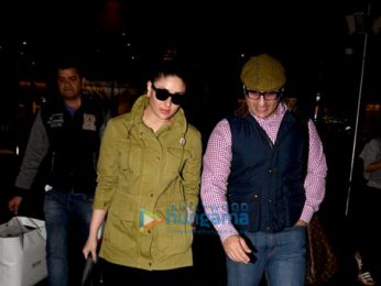 Saif Ali Khan & Kareena Kapoor Khan return from London