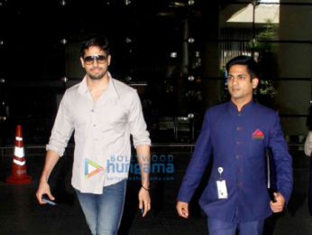 Sidharth Malhotra arrives back from Goa