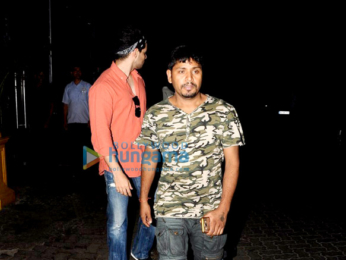 Sooraj Pancholi snapped hiding his face from paparazzi