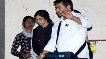 Sridevi and Jhanvi Kapoor snapped at an ad shoot in Bandra