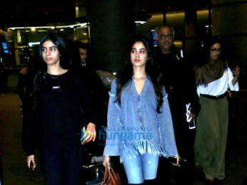 Sridevi and family snapped at the airport