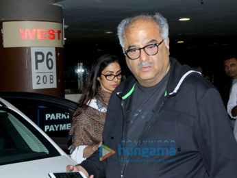Sridevi and family snapped at the airport
