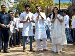 Suniel Shetty’s father’s last rites in Worli