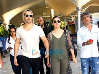 Varun Dhawan, Alia Bhatt, Kangna Ranaut and Karan Johar snapped at the airport