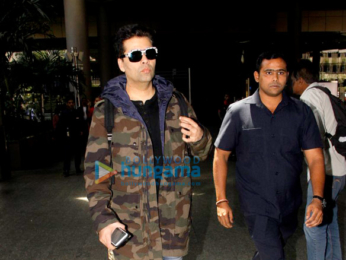 Varun Dhawan, Alia Bhatt, Kangna Ranaut and Karan Johar snapped at the airport