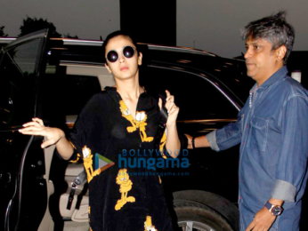 Varun Dhawan, Alia Bhatt and Neha Dhupia snapped at the airport