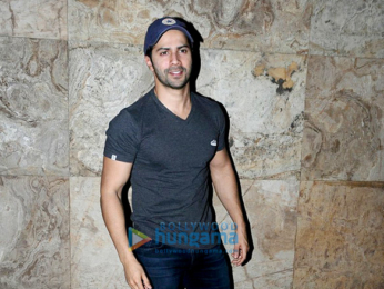 Varun Dhawan & Natasha snapped at 'The Boss Baby' screening