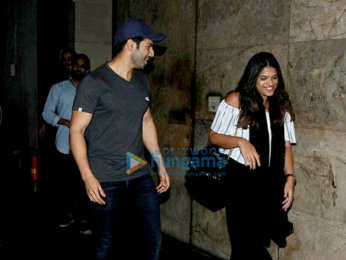 Varun Dhawan & Natasha snapped at 'The Boss Baby' screening