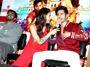 Varun Dhawan and Alia Bhatt at the film promotion of 'Badrinath Ki Dulhania'