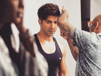 Check out: Varun Dhawan shows off his buffy arms during an ad shoot Check out: Varun Dhawan shows off his buffy arms during an ad shoot