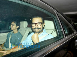 Aamir Khan and Kiran Rao snapped post visiting Karan Johar’s house to see his babies