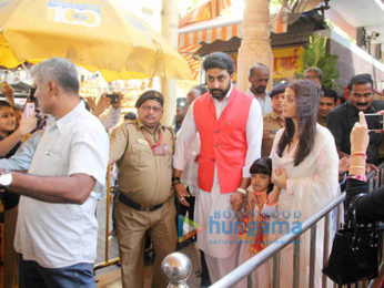 Abhishek Bachchan, Aishwarya Rai Bachchan visit Siddhivinayak temple on their wedding anniversary