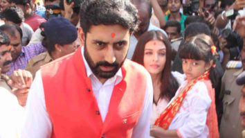 Abhishek Bachchan, Aishwarya Rai Bachchan visit Siddhivinayak temple on their wedding anniversary