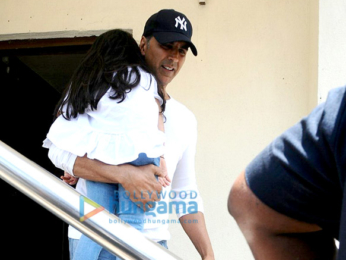 Akshay Kumar snapped with his family post a movie screening at PVR Juhu