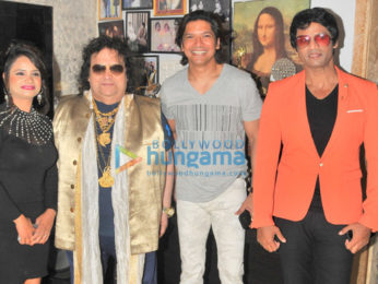 Bappi Lahiri, Shaan and others at the song recording session of the film 'Do Pal Pyar Ke'