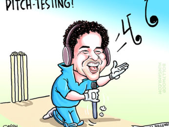 Bollywood Toons: Sachin Tendulkar becomes a singer!