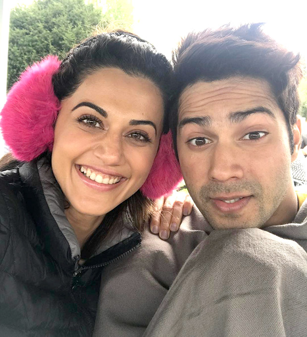 Check out Judwaa 2 stars Varun Dhawan and Taapsee Pannu are stressing out in chilly London