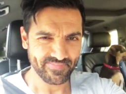 WATCH: John Abraham becomes a chauffeur for his cute dog!
