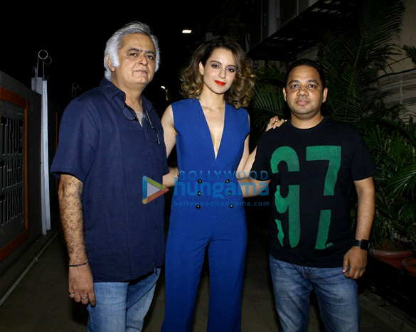 kangna ranaut and hansal mehta at simran movie wrap up bash 1