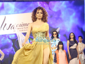 Kangna Ranaut walks at the launch of brand Liva Creme