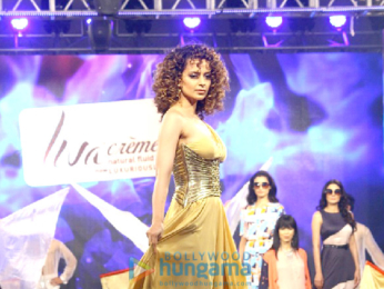 Kangna Ranaut walks at the launch of brand Liva Creme