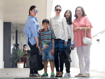 Kareena Kapoor Khan & Karisma Kapoor snapped post birthday lunch with mom Babita Kapoor at Hakkasan