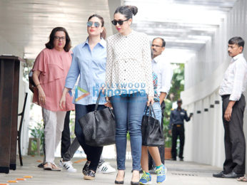 Kareena Kapoor Khan & Karisma Kapoor snapped post birthday lunch with mom Babita Kapoor at Hakkasan