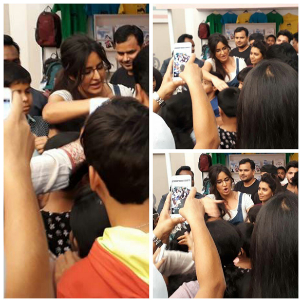 Katrina Kaif interacting with kids on the sets of Jagga Jasoos