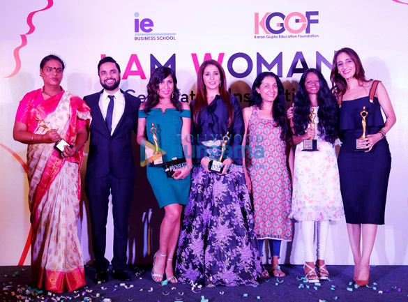 krishika lulla farah khan ali and amruta fadnavis honoured with the i am woman awards 1