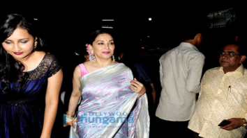 Madhuri Dixit snapped at her manager’s wedding reception