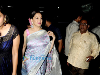 Madhuri Dixit snapped at her manager's wedding reception