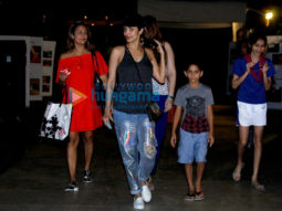 Malaika Arora and Amrita Arora snapped with kids in Bandra