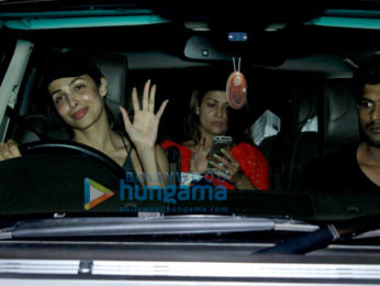 Malaika Arora Khan and Amrita Arora snapped with kids in bandra
