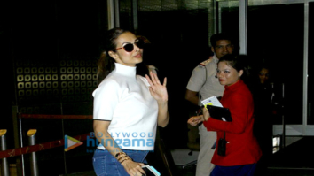 Malaika Arora Khan snapped at the Mumbai airport