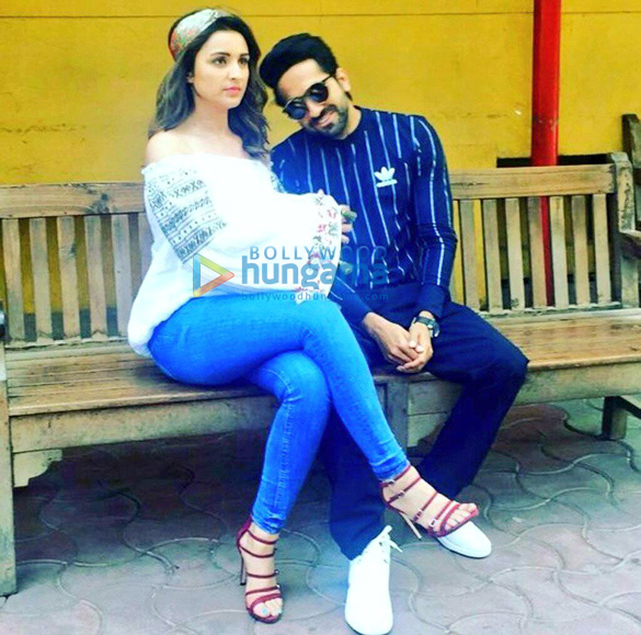 parineeti chopra and ayushmann khuranna snapped promoting meri pyaari bindu 3