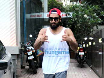 Ranveer Singh snapped post his gym session in Bandra